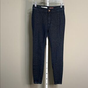 Pilcro‎ Anthropologie High Rise Shimmer Denim Legging Jeans 26 Sparkly Chic